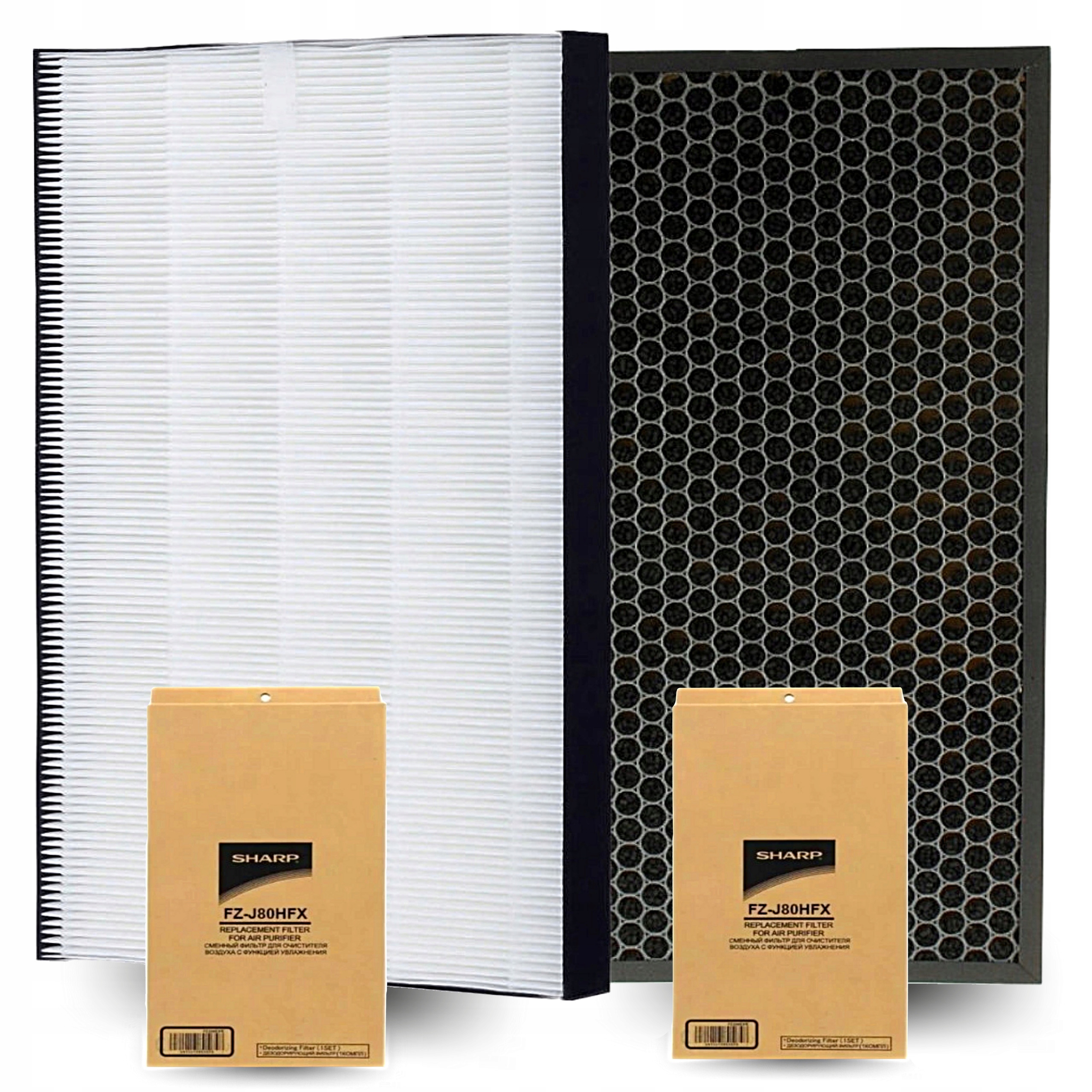Sharp Sada originálních filtrů J80DFX J80HFX pro čističku J60EU J80EU