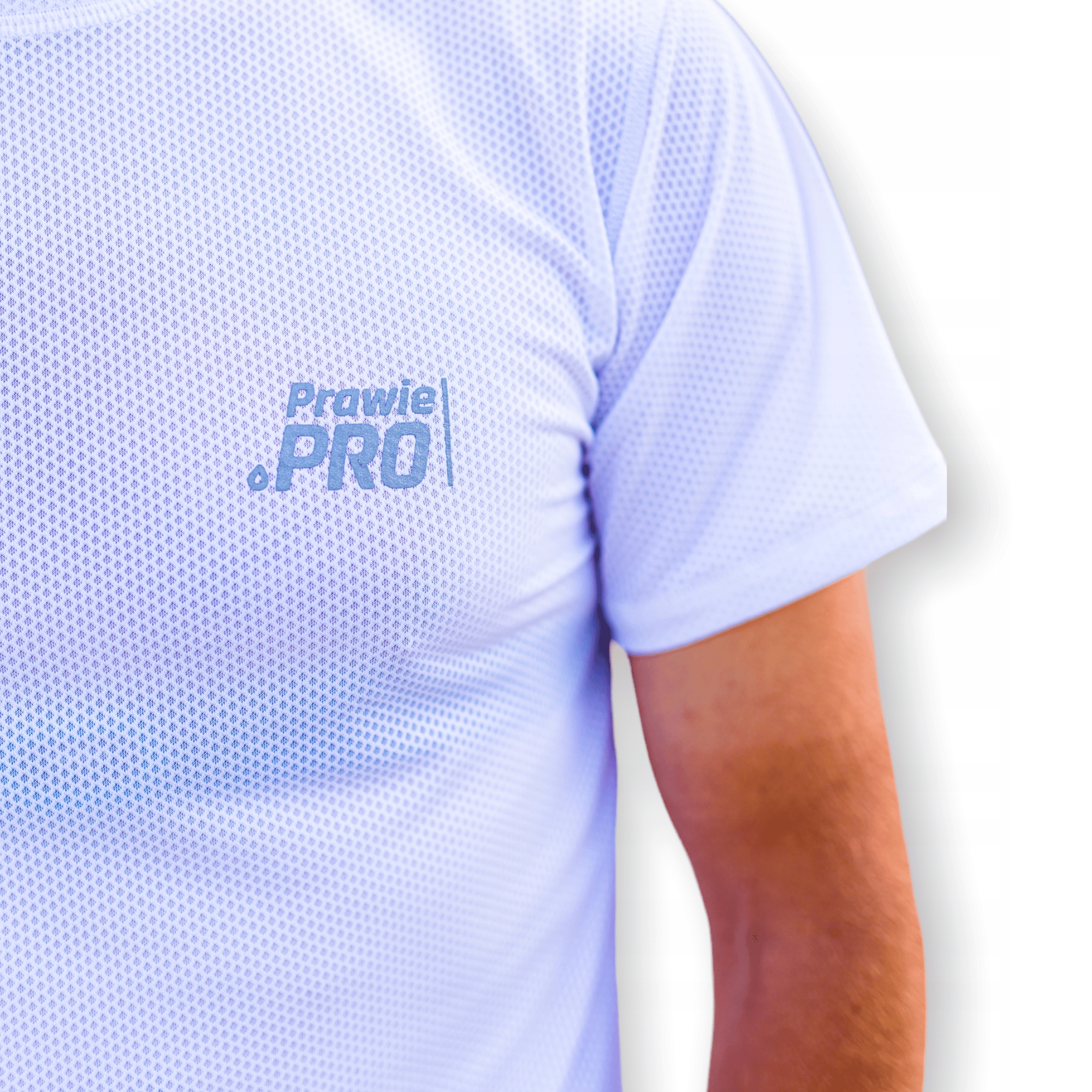 Koszulka sportowa męska Prawie.PRO 150 VO2 MAX Bia