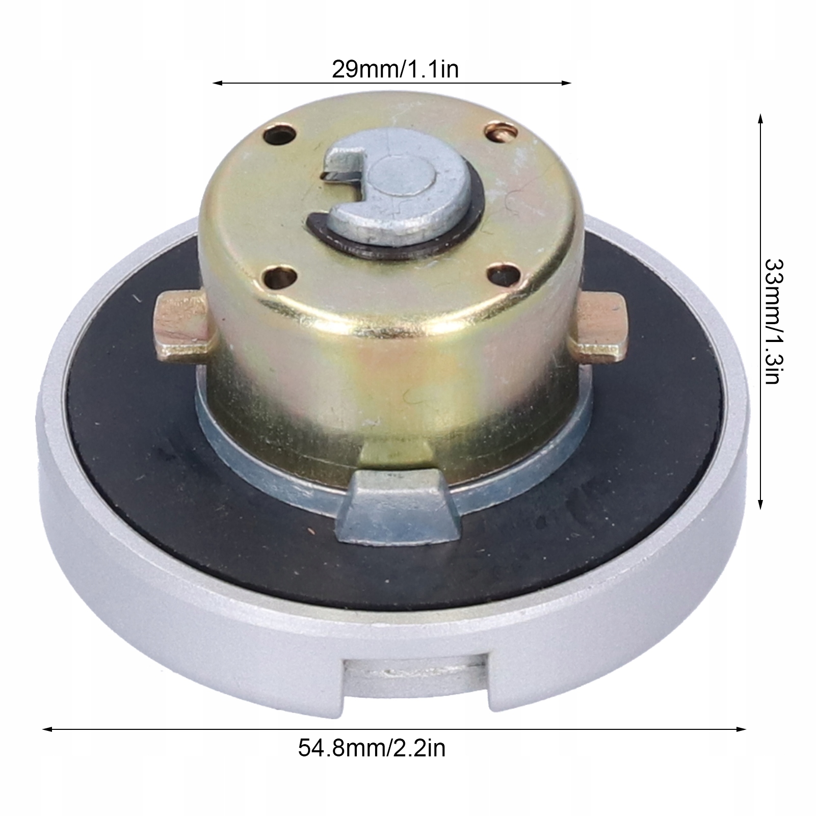 Korek zbiornika paliwa z kluczami Części ze stali Kolor srebrny