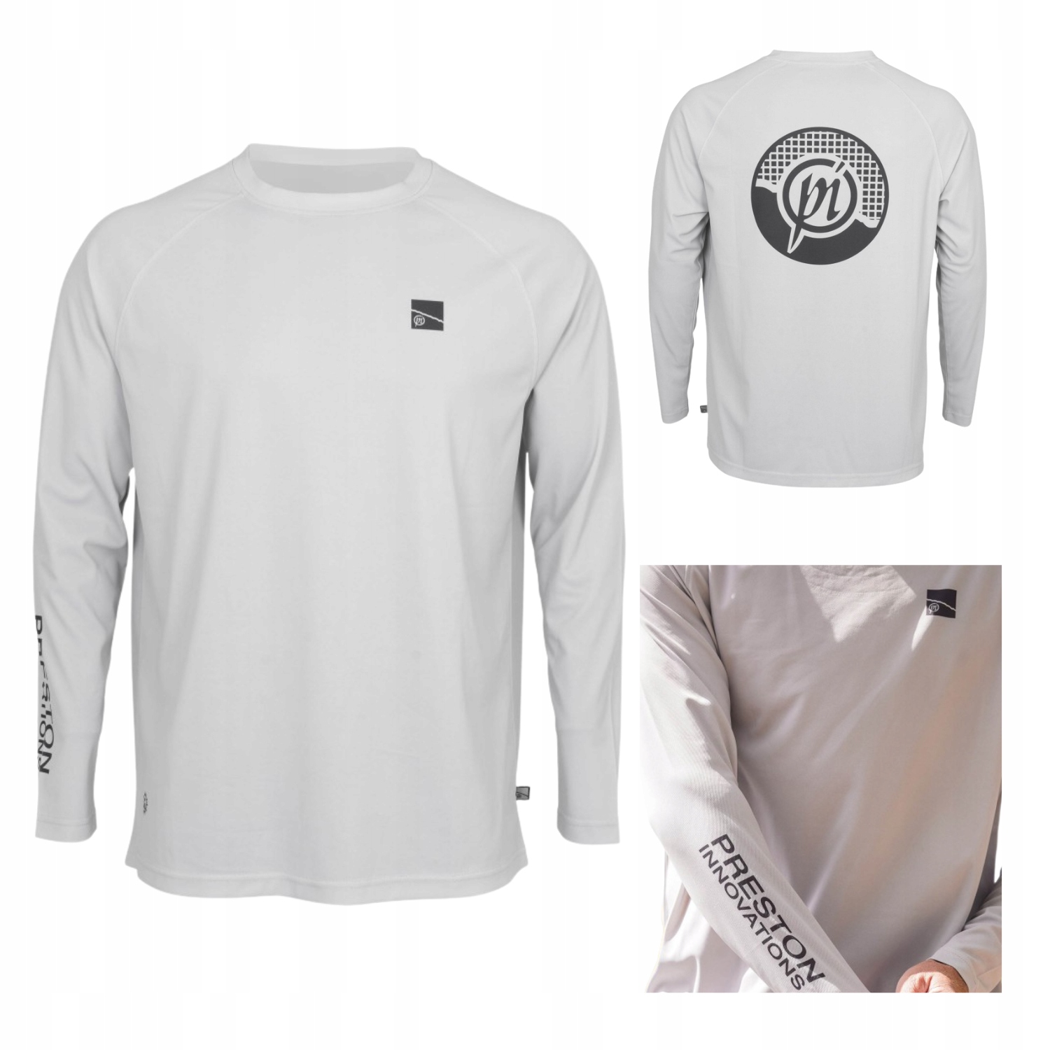 Rybářské tričko protisluneční Grey UPF-40 L