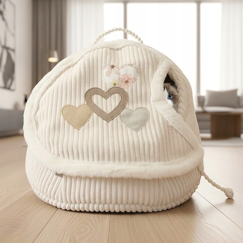 Budka pro kočky Hide'in Cave Love Plus domeček a pelíšek pro kočky 45 cm