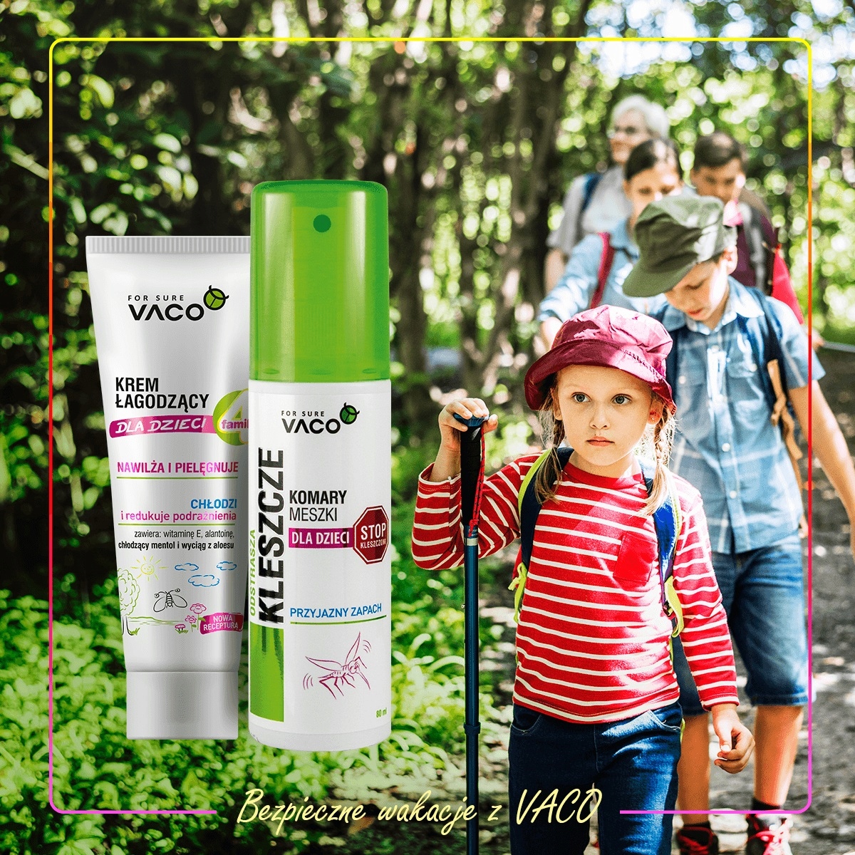 VACO ZESTAW NA KLESZCZE i KOMARY dla dzieci + KREM Kod producenta DV35+DV33