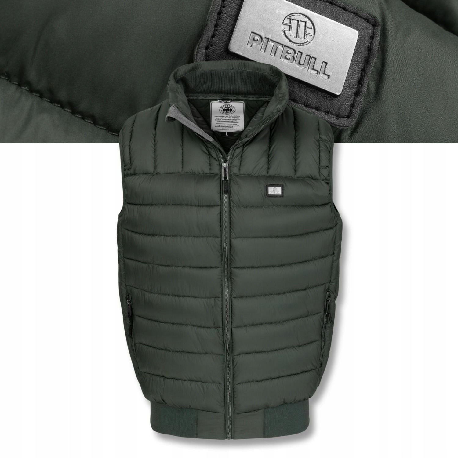 Pánská Bunda Bez Rukávů vesta Pitbull Granger II s prošíváním