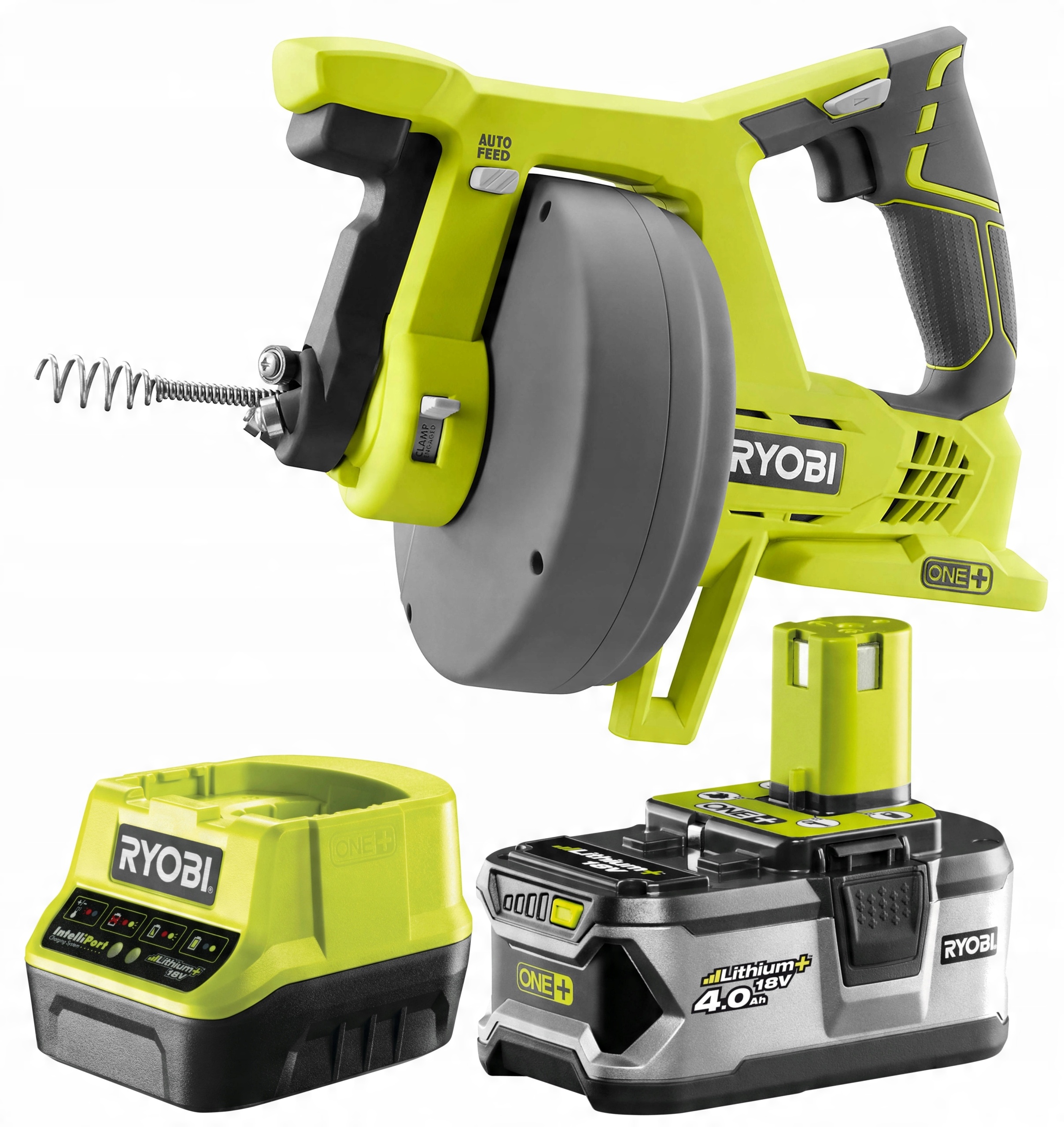 

Ryobi R18DA Przepychacz Rur Akumulatorowy 18V +4Ah