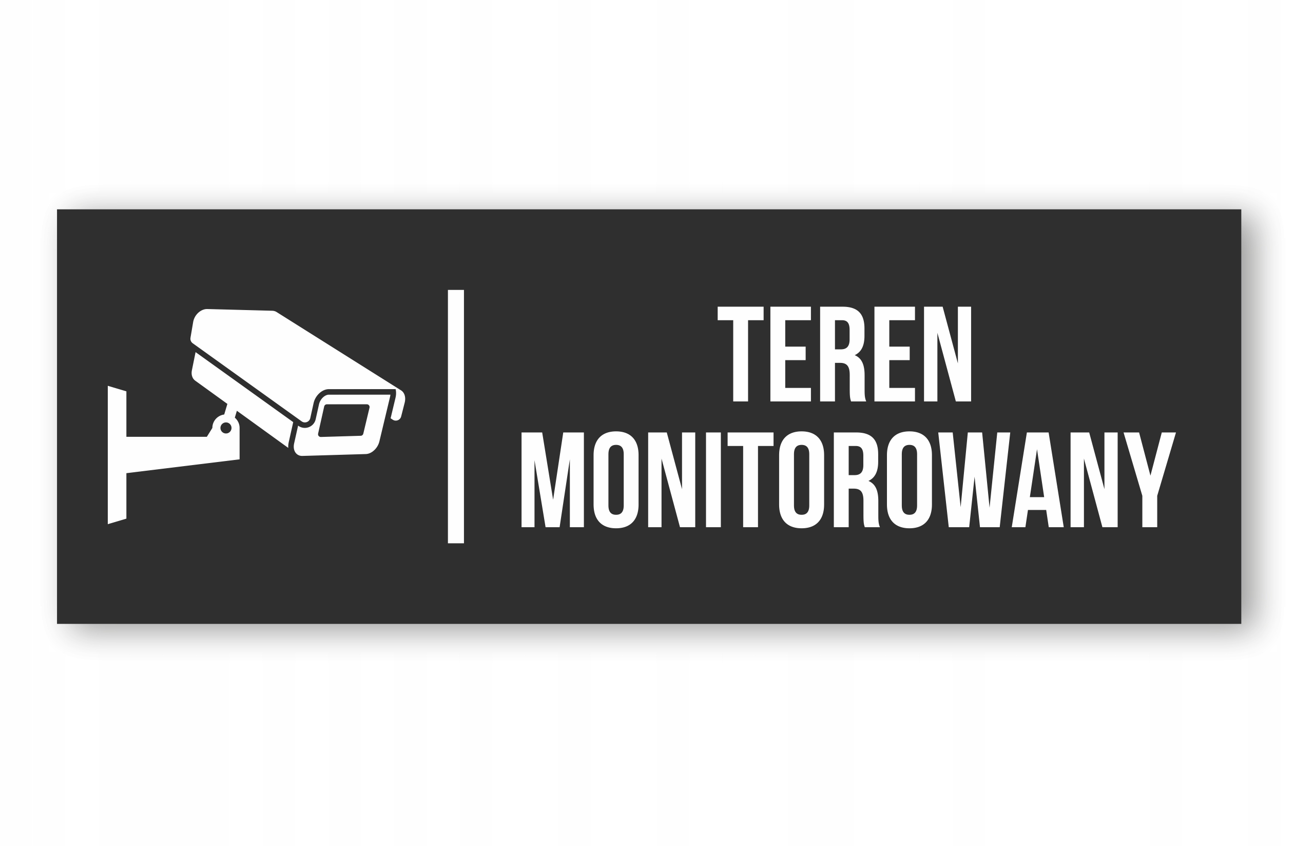 

Tabliczka Teren Monitorowany 20x7cm Pcv 3mm Uv