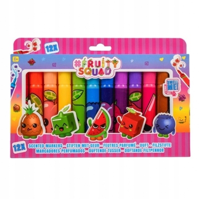 

Pachnące pisaki 12 szt. Fruitysquad