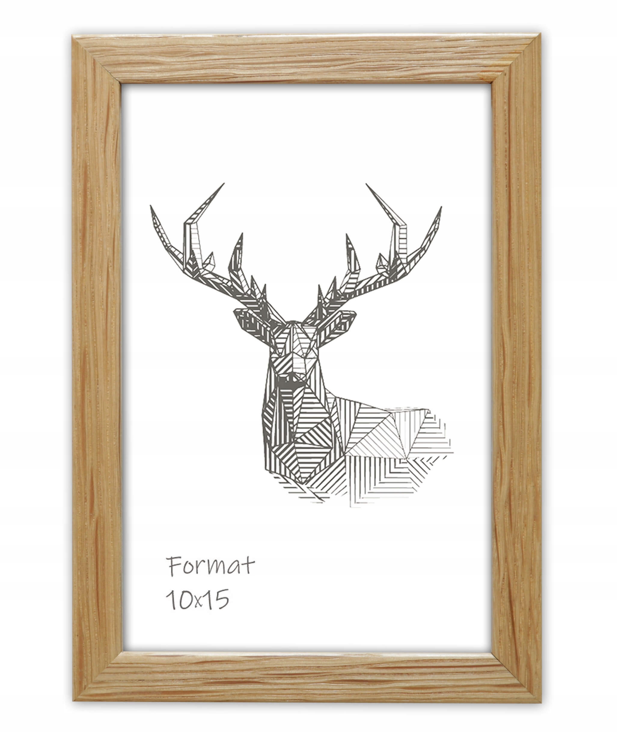 

Dębowa Ramka Foto Rama na Zdjęcia 15x21 Drewniana