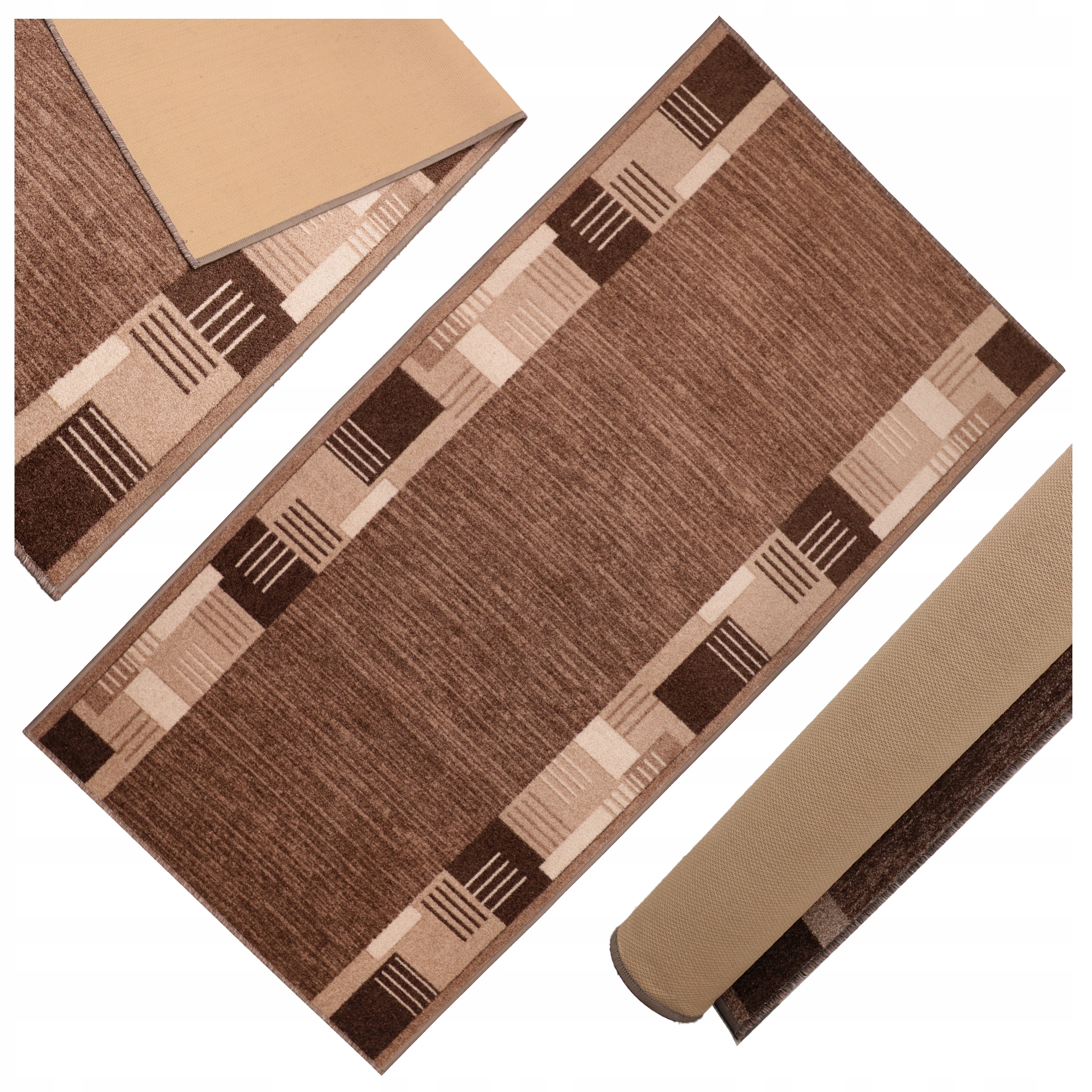 Koberec Běhoun Podgumovaný kobercový do předsíně na chodbu Hotový 100 x 300 cm