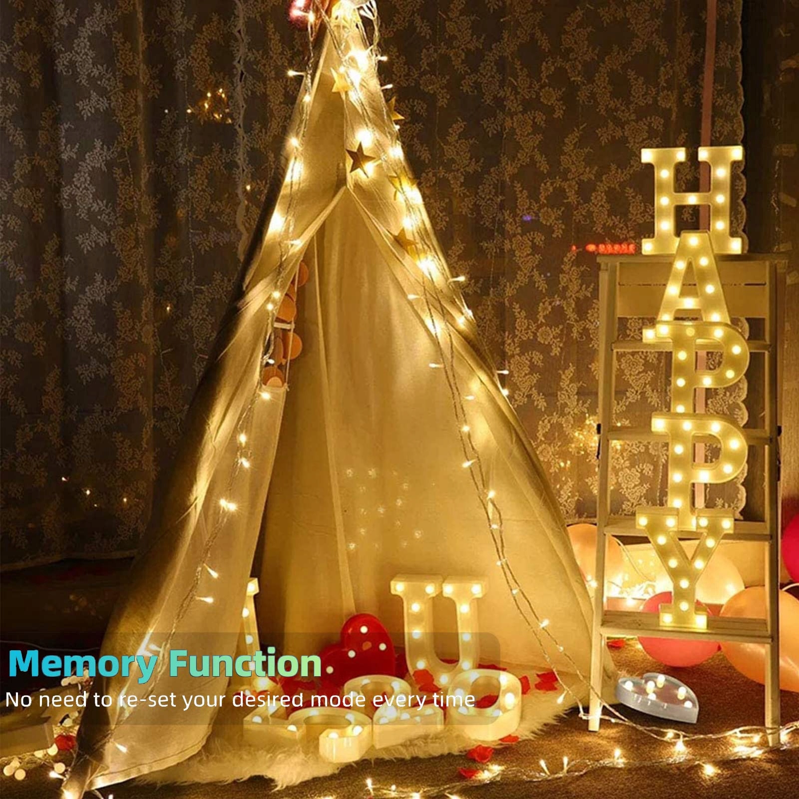 NEXVIN Grilanda Lampki Świąteczne Zewnętrzne Wodoodporne 20M 200 LED — miniatura 4