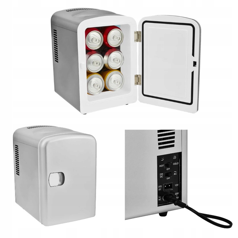 Mini lednička malá lednička 4 litry 6 plechovek 12/230V