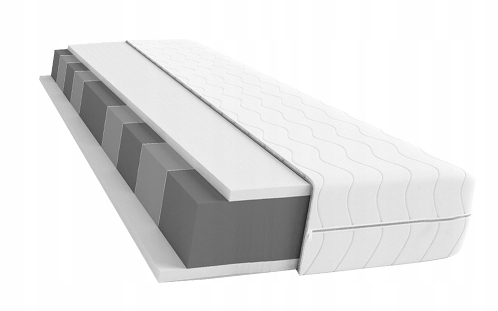 

Materac 140x200x12 Piankowy Pokrowcu HR/T32 Zebra
