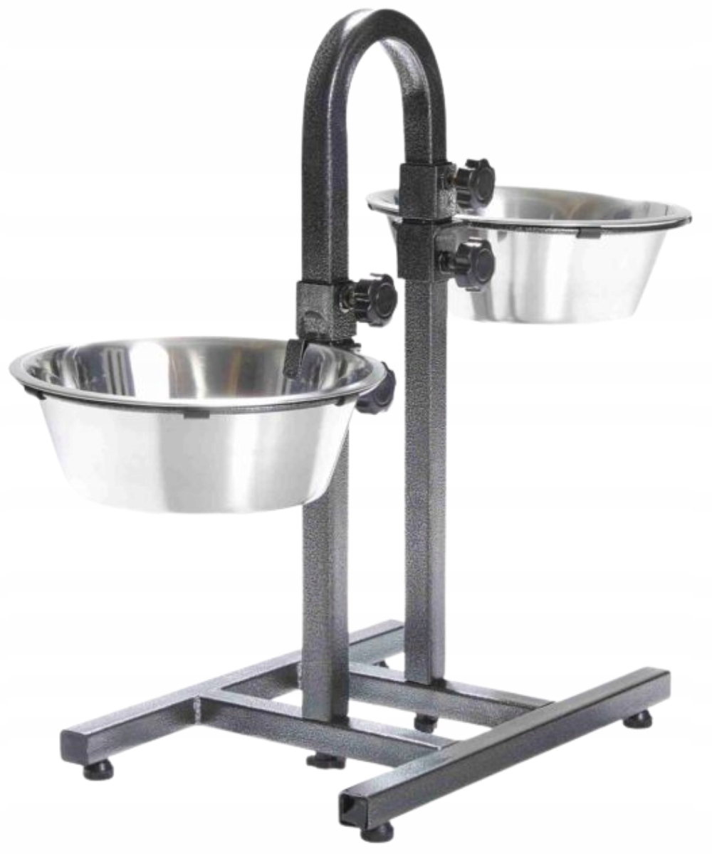 Levně Trixie Sada kovových misek na stojanu 2,8L