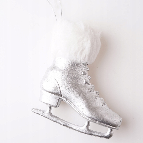 

Zawieszka na choinkę srebrna łyżwa