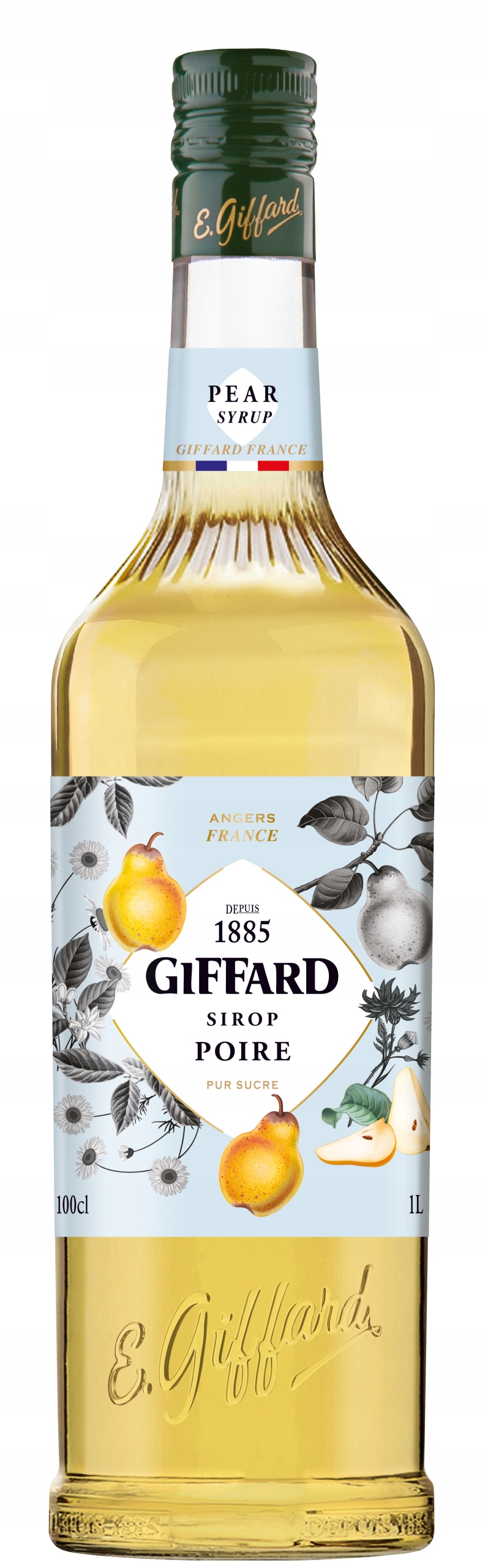 3xSyrop pear Giffard 1000 ml gruszka+GRATIS