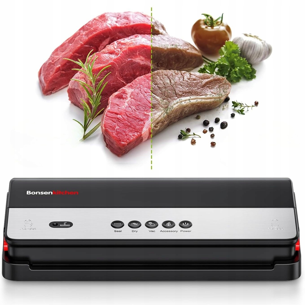 Vakuová svářečka pro balení potravin Bonsenkitchen 120 W