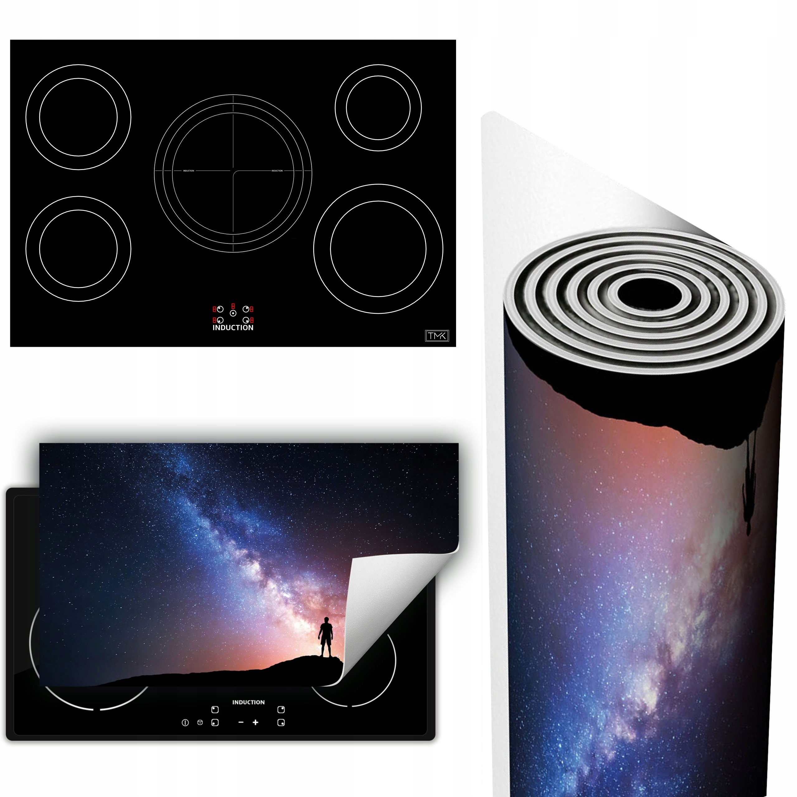 Vinylová Podložka Ochrana Kuchyňské Desky 90x52 Hvězdy