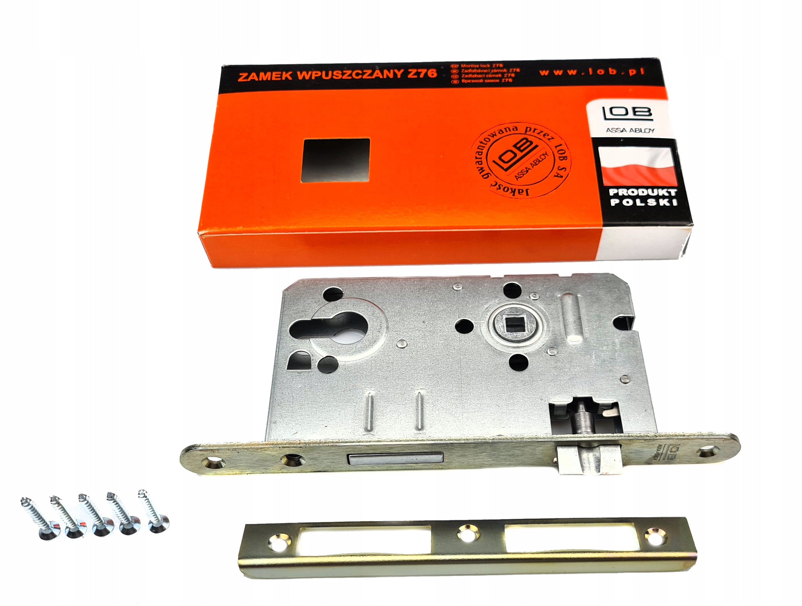 ZAMEK WPUSZCZANY DO DRZWI LOB 72/60 WKŁAD Z76B