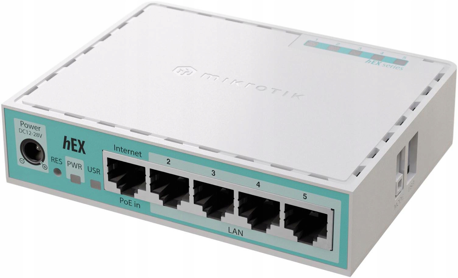 Mikrotik hEX E50UG Router 5x Gigabit Port, Usb, Poe, 12-28V, Routeros V7 LEVEL4