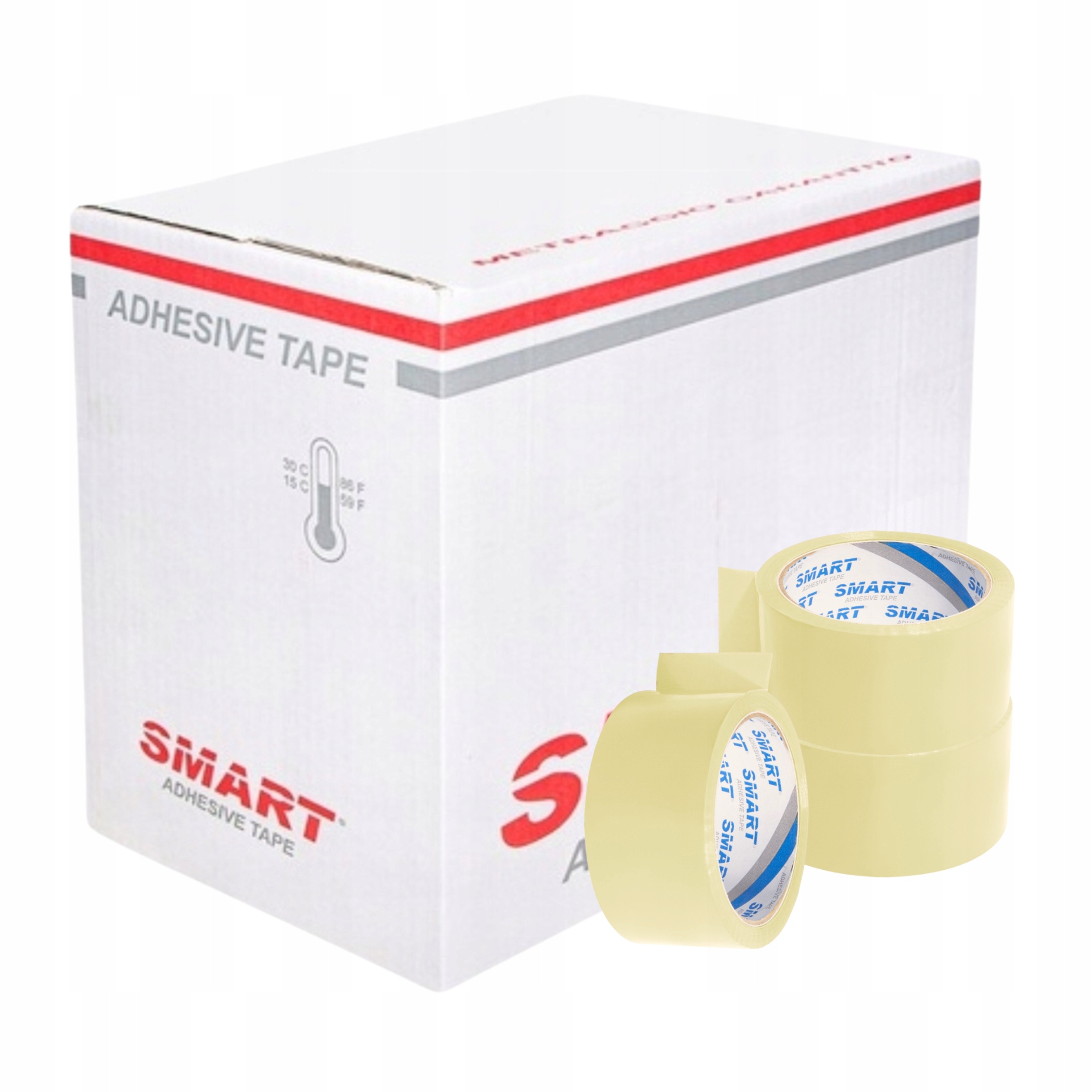 Taśma Pakowa Transparent 48/66y Klejąca bezbarwna Mocna Smart AS01 36szt