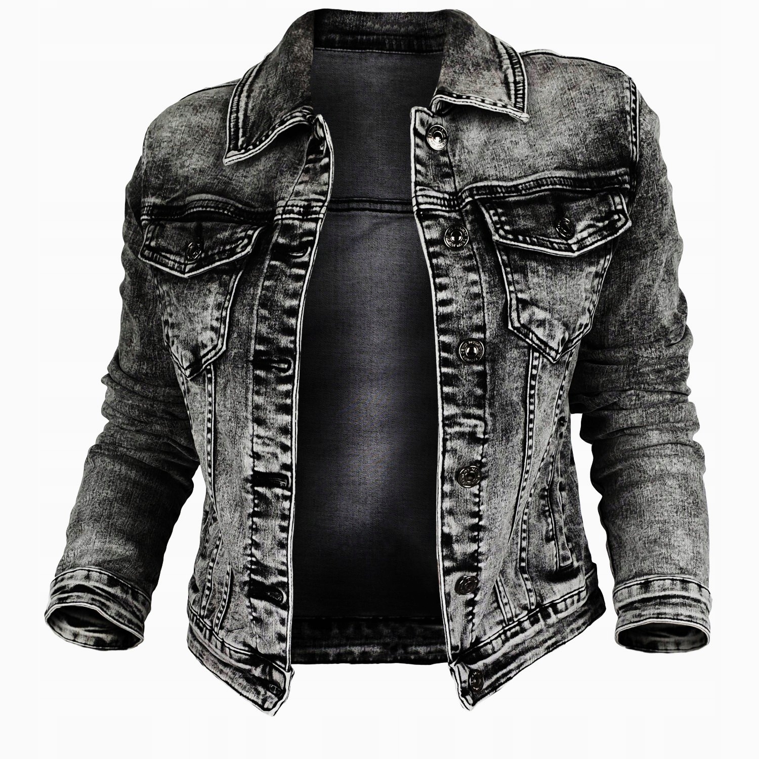 

#katana Jeansowa Kurtka Damska Młodzieżowa Biker 2