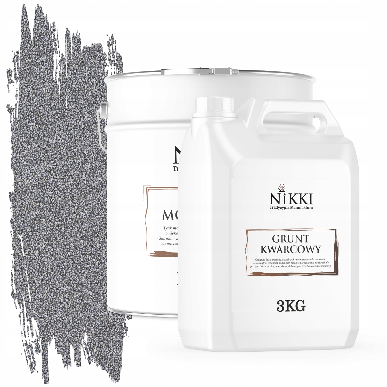 Mozaiková Živicová Omietka Strieborná Farba M11 Ozdobná Sada 12,5KG Základný Náter