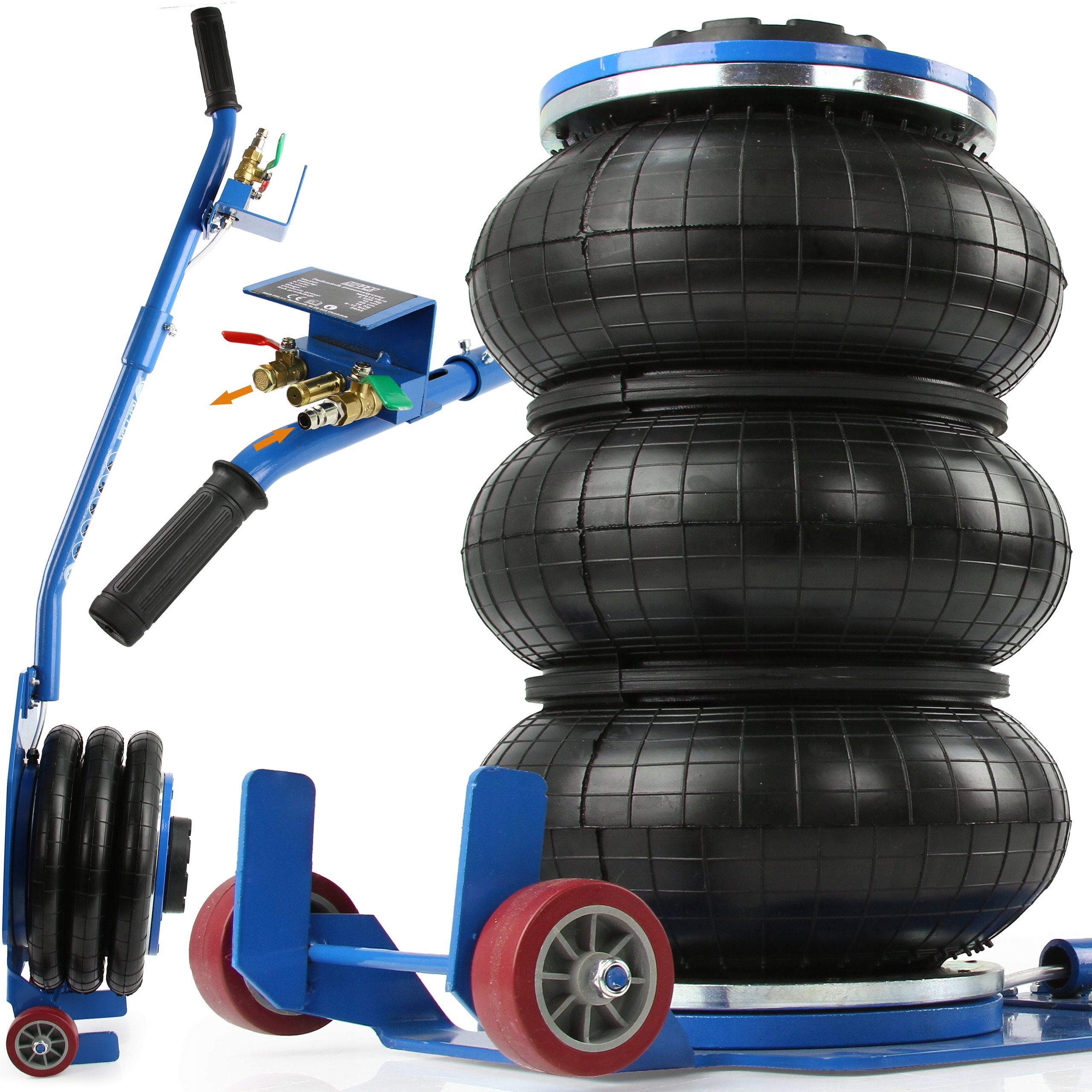 

Podnośnik Pneumatyczny poduszka Bałwanek 3,5t Żaba