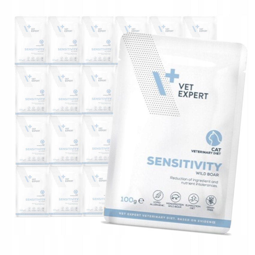 Levně Vet Expert Sensitivity Vlhké Krmivo Veterinární Pro Kočky s divočákem 24 x 100 g
