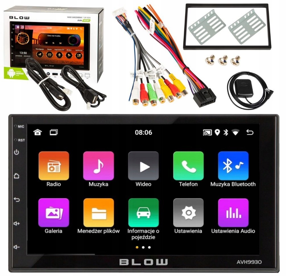 AVH9930 7 - Радіо 2DIN GPS навігація ЄС Android Bluetooth WiFi