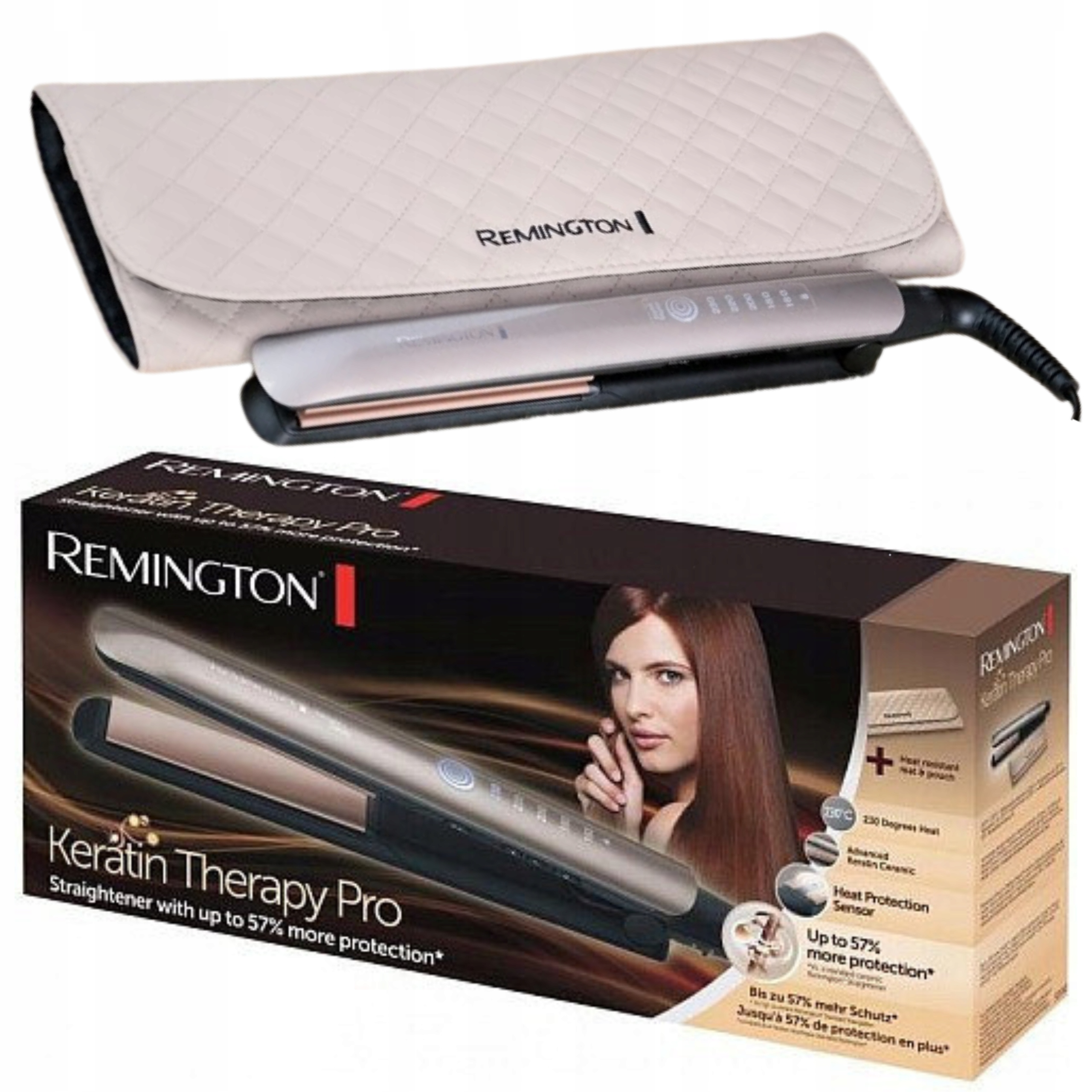 Prostownica Remington Keratin Therapy Pro S8590 Etui Szybkie Nagrzewanie-Zdjęcie-0