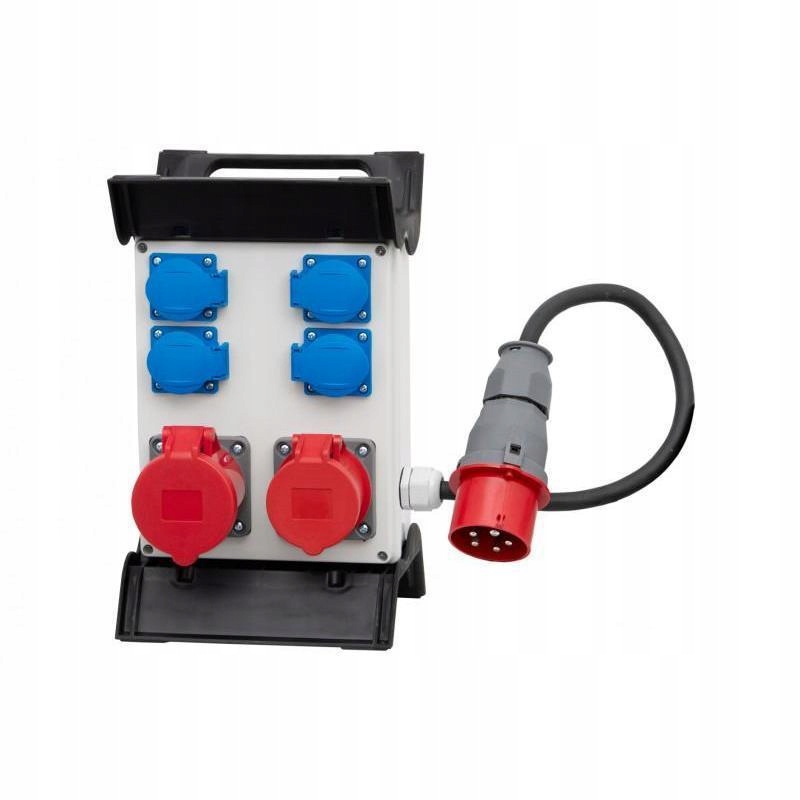 Rozvádzač R-240 2x16A/5P, 4x230V Ow 5x2,5mm2-1,5m, Wt.16A/5 rošt pla