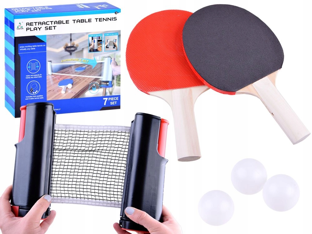 

zestaw Ping Pong Tenis Stołowy rakietki, siatka