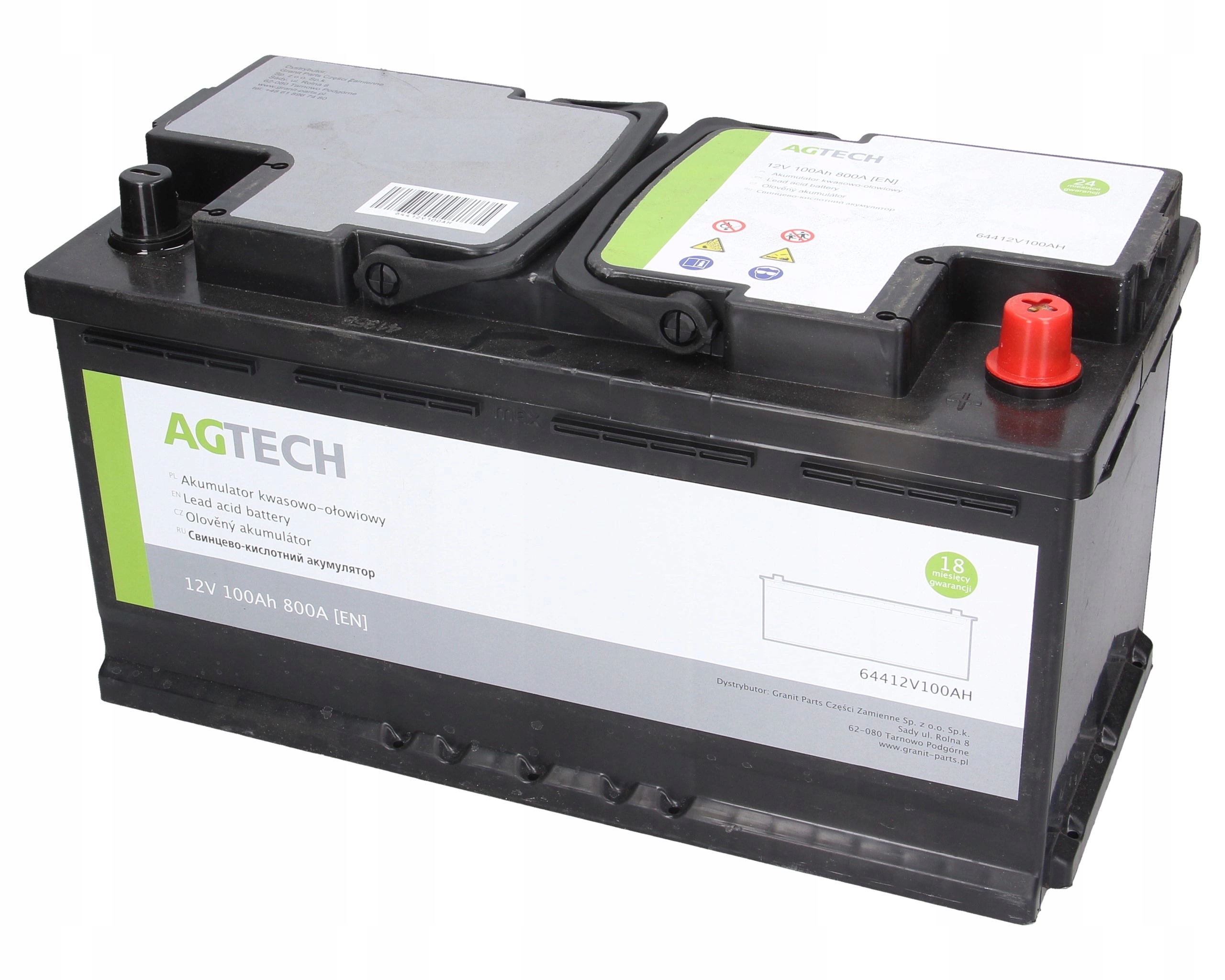 Akumulátor 12V 100AH 800A Granit