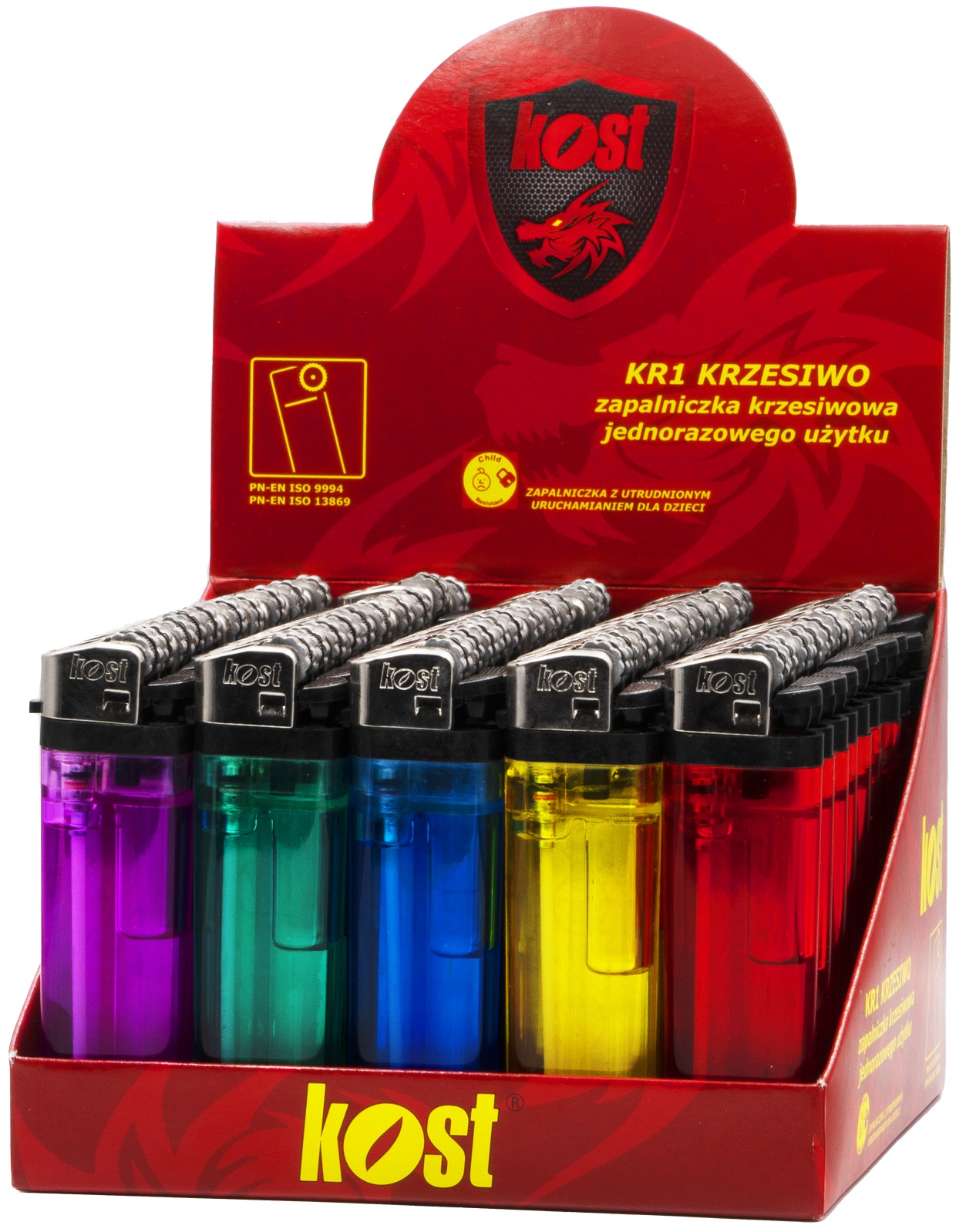 

Zapalniczka Krzesiwowa Kost Transparent 50szt
