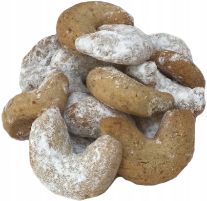 Levně Vanilkovo-oříškové rohlíčky 1 kg