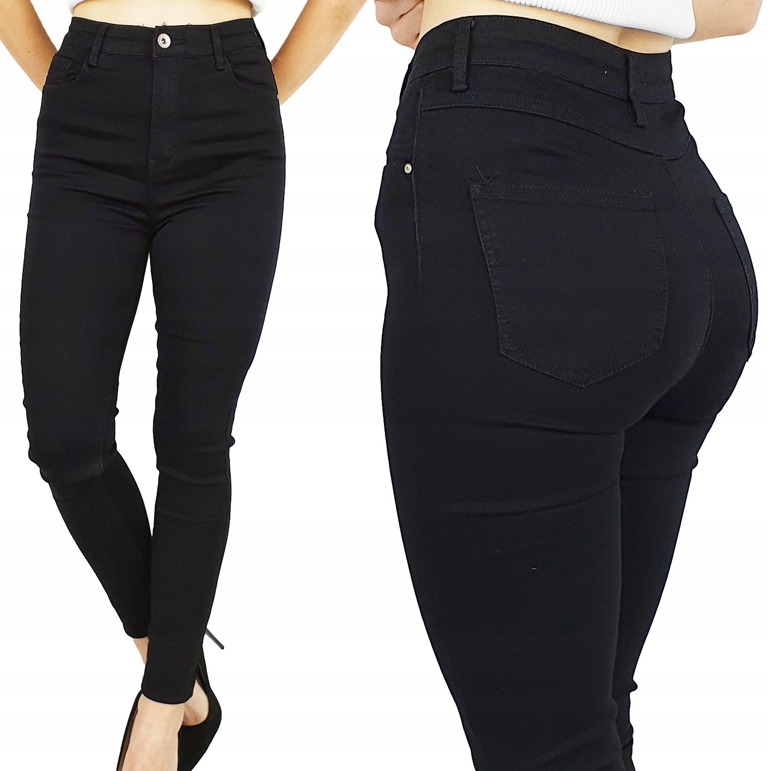 Damskie Spodnie Jeansowe Wyszczuplające