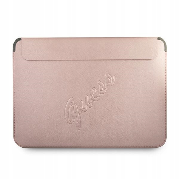 Guess Sleeve GUCS13PUSASPI taška na notebook 13" růžová Saffiano Script