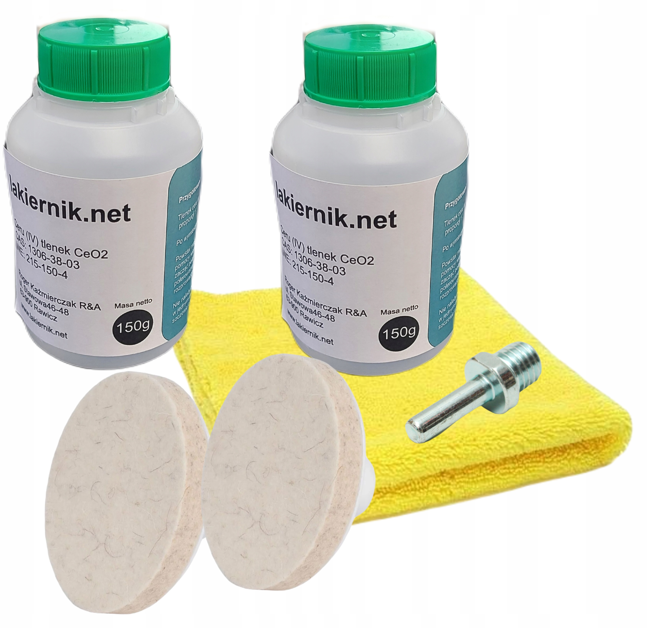 ZESTAW DO USUWANIA RYS SZYBY 300G TLENEK CERU Rodzaj polerowanie szyb