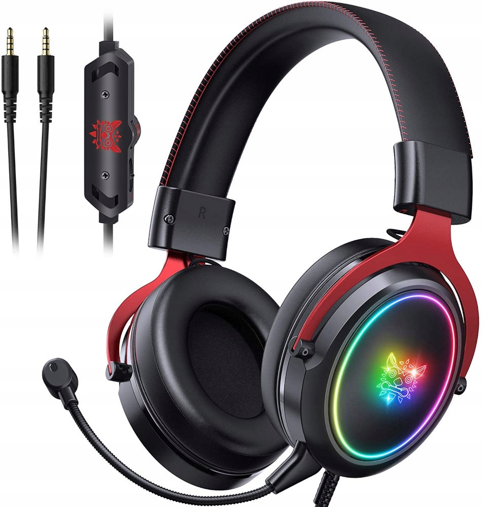 

Słuchawki Z Mikrofonem Do Gier Rgb Led Game