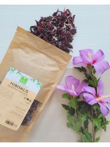 Hibiskus sušené vločky – čaj sušené celé květy ibišku 500 g