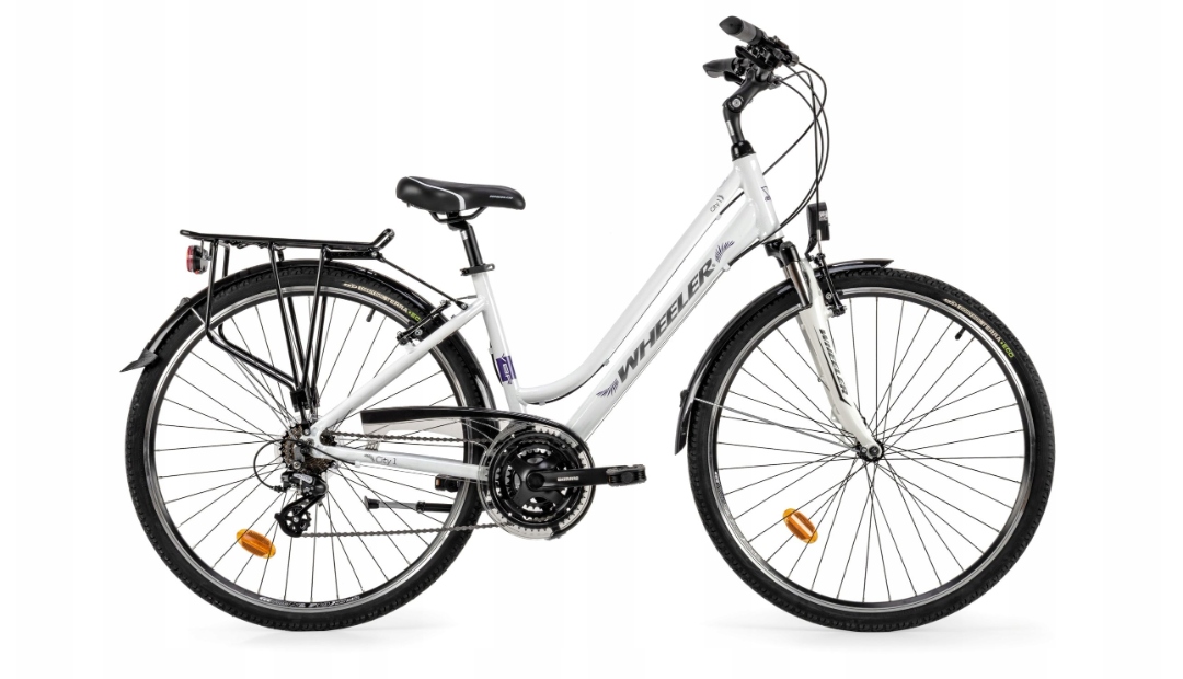 Rower trekkingowy Wheeler City 1 damski biały M 28 Biały