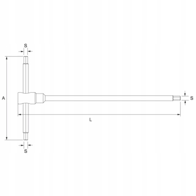Pokrętło T z końcówką 6-kątną 9 mm BAHCO Kod producenta 7314150343973