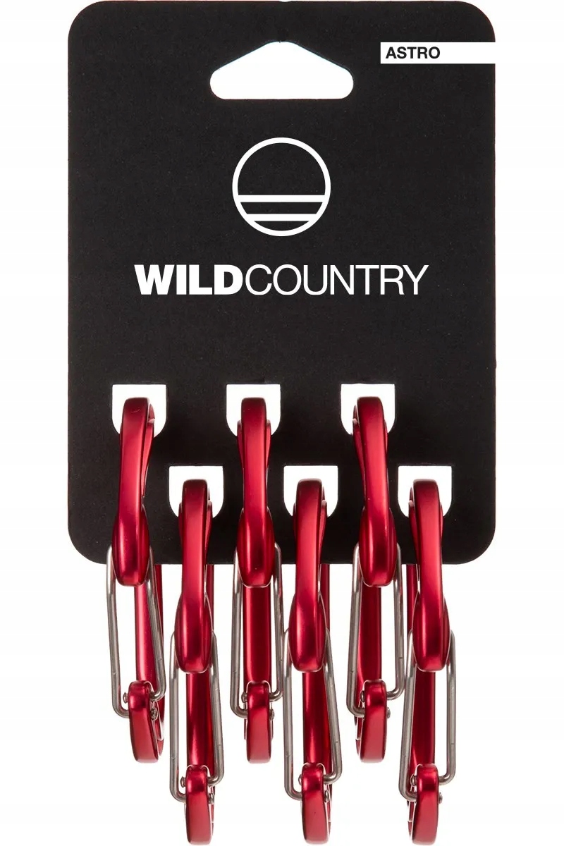 Sada Wild Country karabinek Astro 6 Pack-Red
