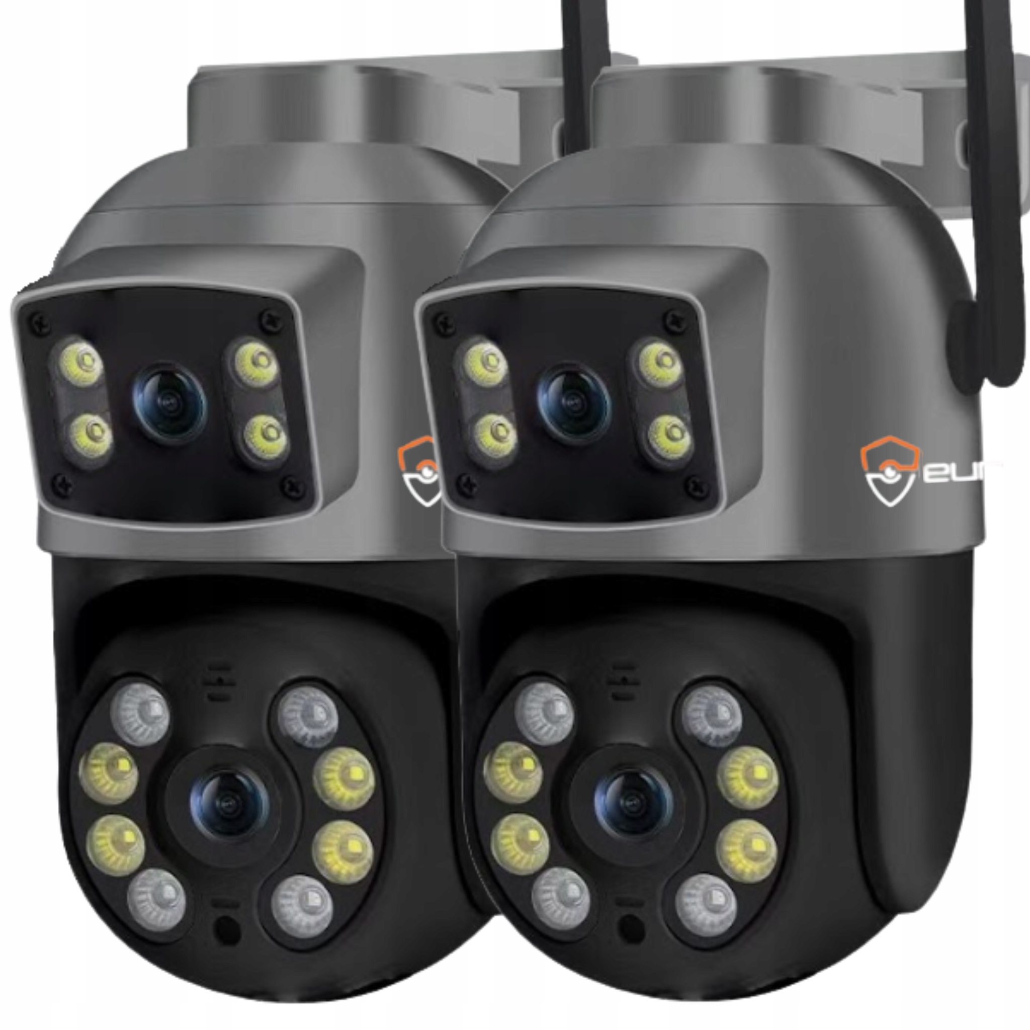 Vonkajšia Otočná Wifi Kamera Dvojitá Ip 8MPX Uhd Aplikácia 4K Ultra Hd