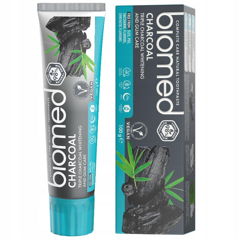 Pasta do Zębów Splat Biomed Charcoal 100ml Wybielająca Bez Fluoru