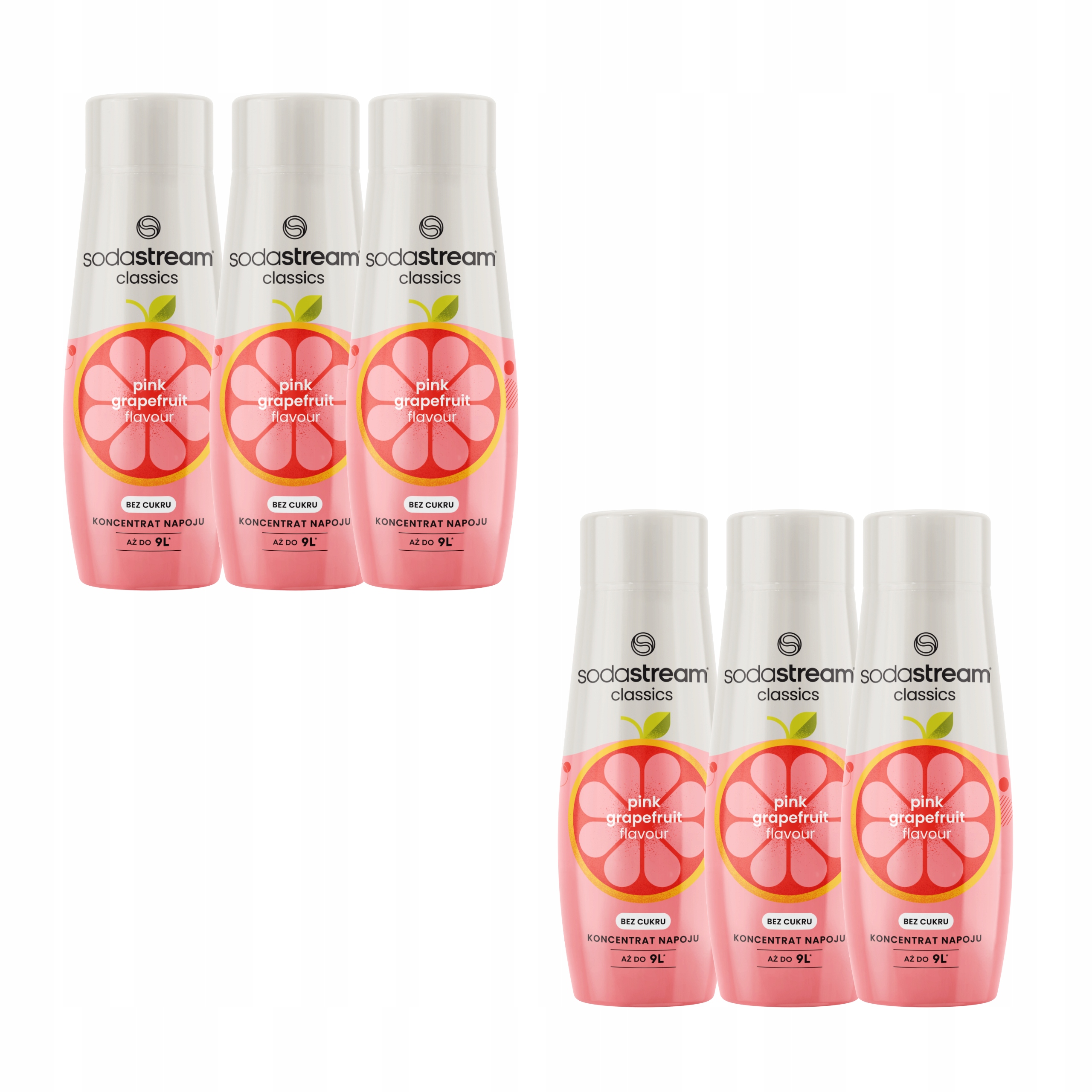 Levně 6x Sodastream Koncentrát Sirup Příchuť Grapefruit 440ML pro plynnou vodu