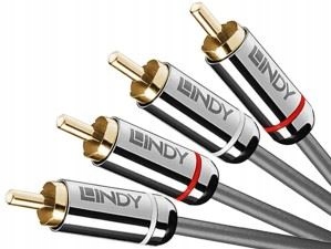 Kabel audio 2xRCA-2xRCA CINCH Stereo Lindy 2m Długość kabla 2 m
