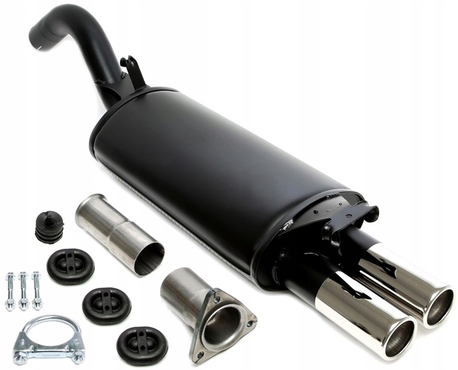 01AU007-15 - AUDI 100 C4 4A спортивный глушитель 2x70mm та TECHNIX