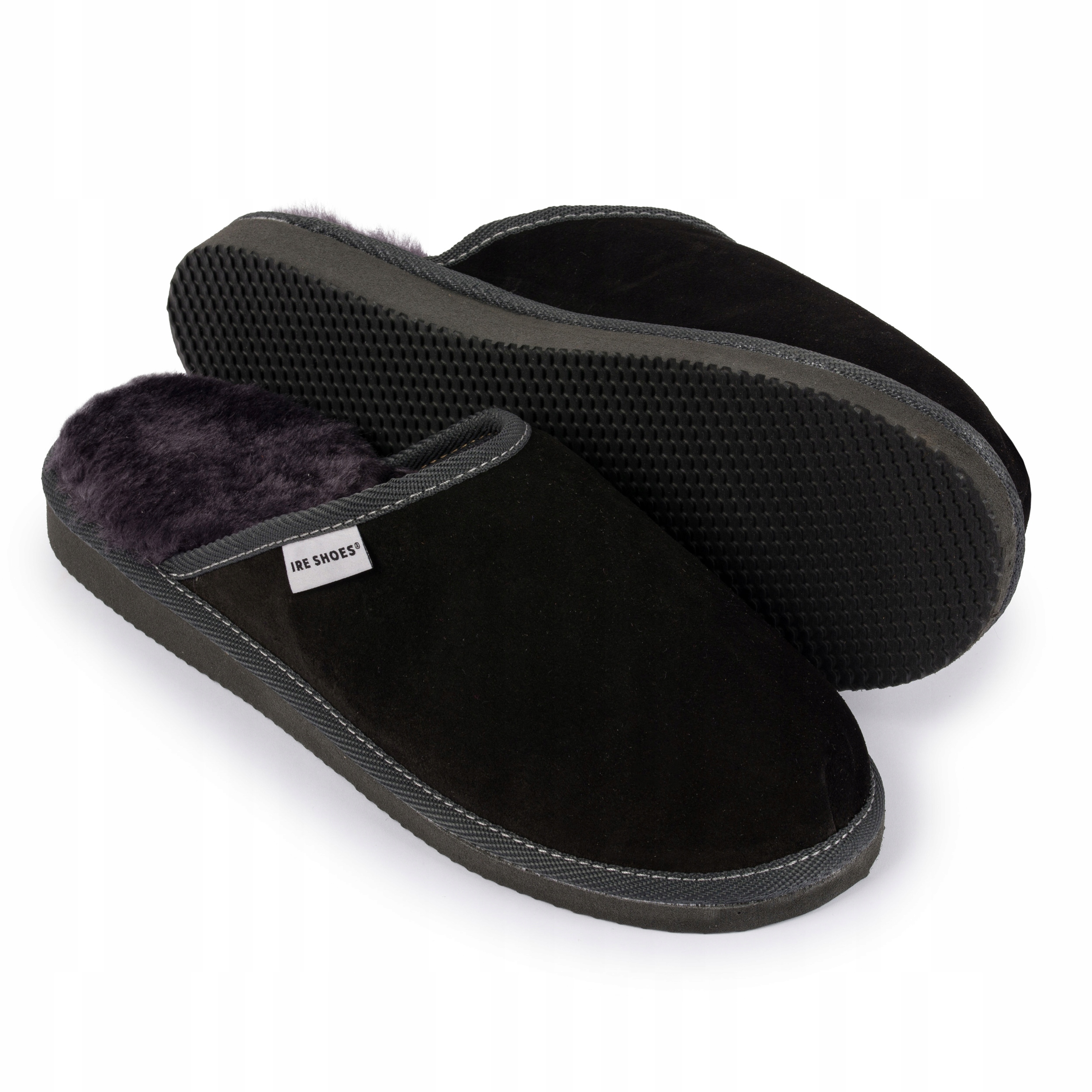 Kožené pantofle Pánské Papuče Pohodlné IreShoes Prémiová vlna