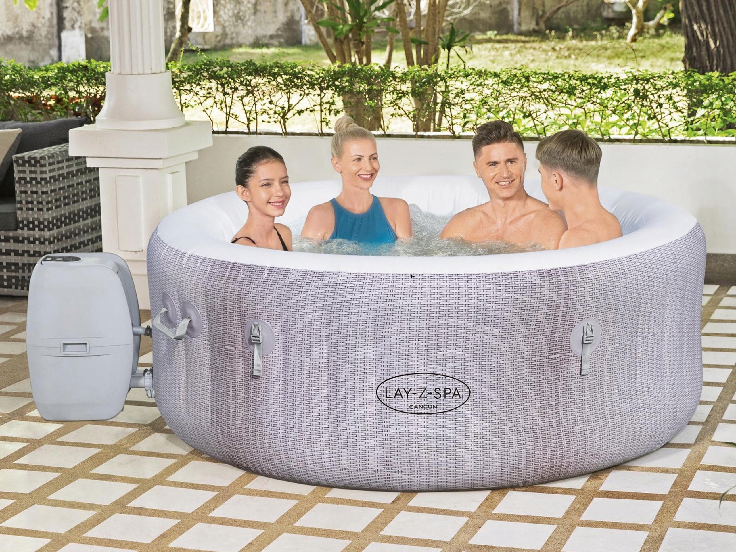 DMUCHANE HYDROMASAŻ BESTWAY Lay-Z SPA 4-os BASEN Pojemność 669 l