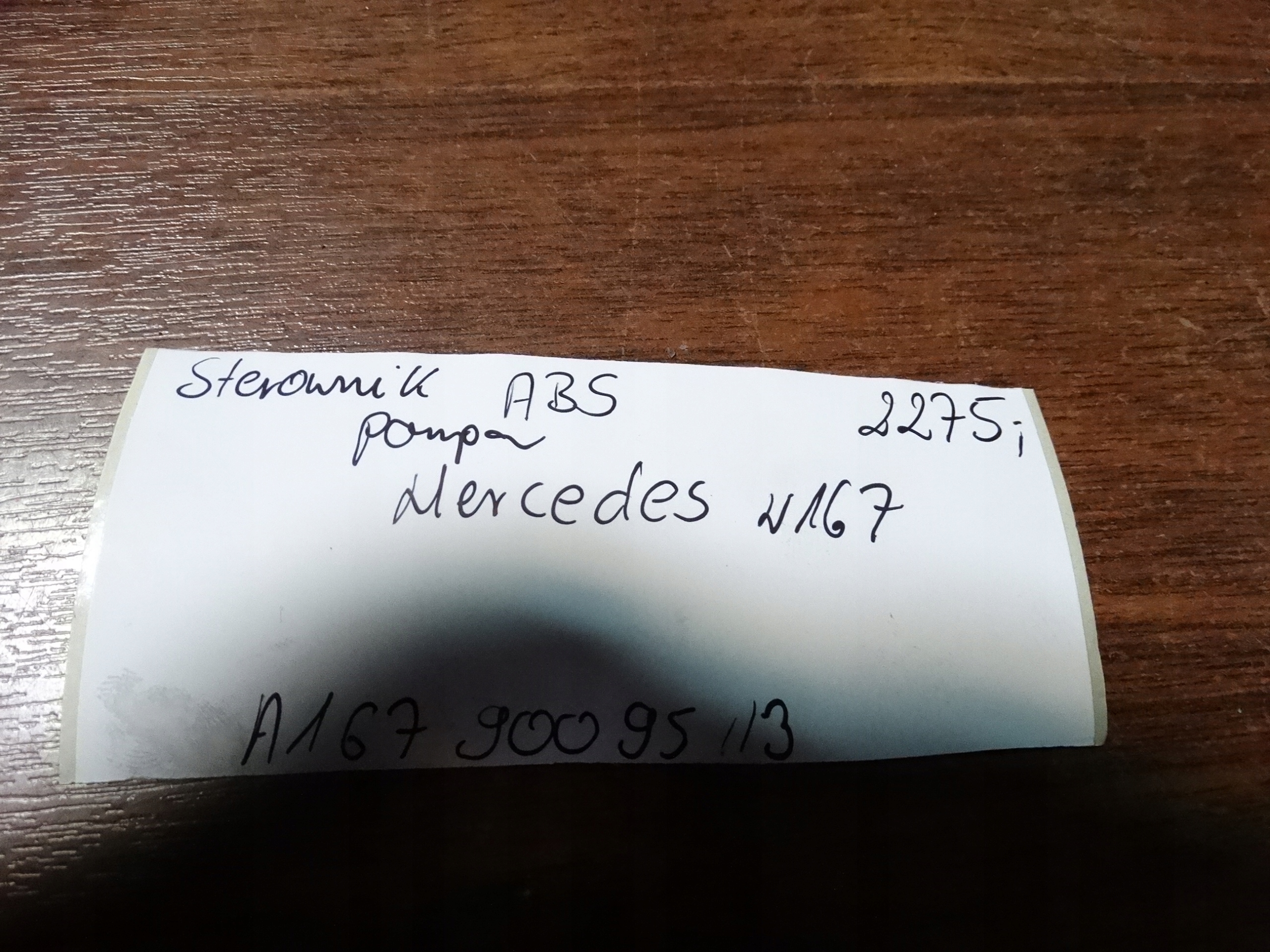 IDEALNY control unit pump ABS MERCEDES W167 1 9